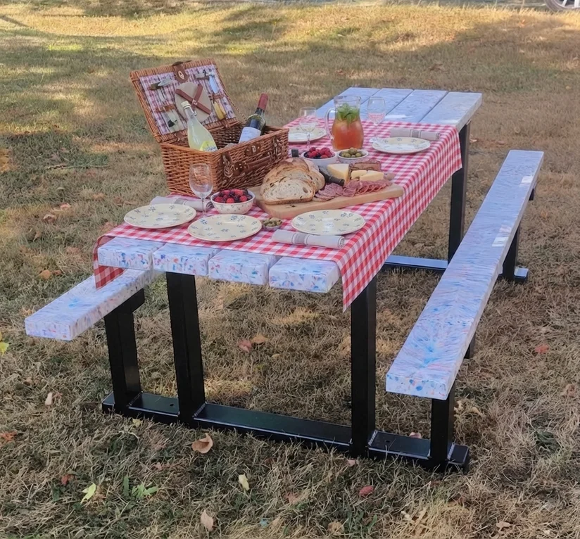 Table de pique-nique enfants en plastique recyclé Sphaeraplas